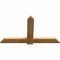 Ekena Millwork Eugene Rough Sawn Timber Gable Bracket, Western Red Cedar, 60"W x 35"H x 2"D x 6"F, 14/12 Pitch GBW060X35X0206EUG00RWR - alternate 4